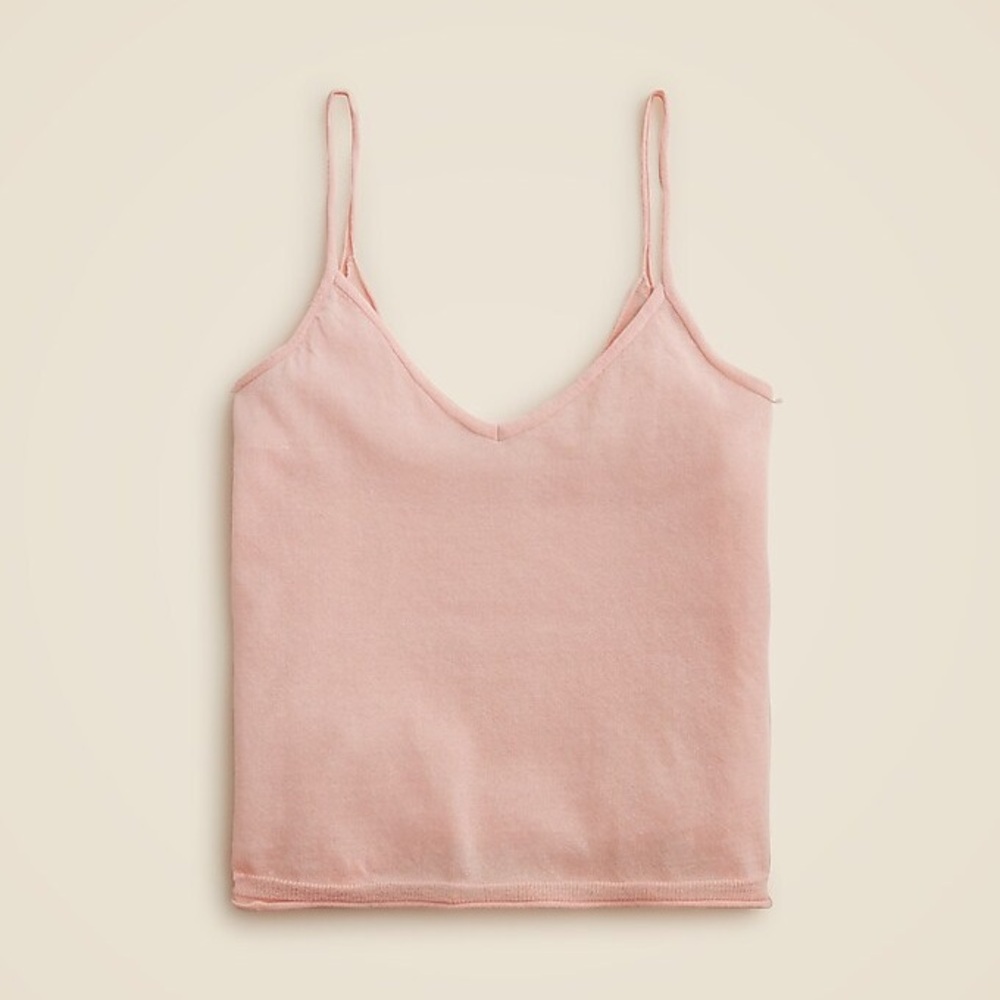 Cotton gauze tank top in cosmos pink color